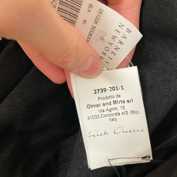 Rick Owens Classic Biker Leather Jacket Black - Picture 11 of 11